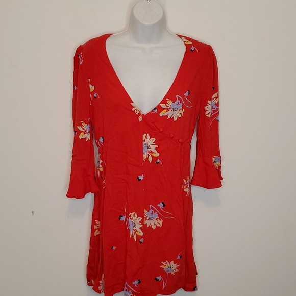 Free People Time On My Side Wrap boho Dress - Picture 5 of 16